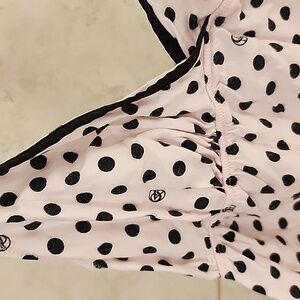 🩷 VICTORIA'S SECRET Pink/Black Polka Dot FLANNEL Slip 🩷